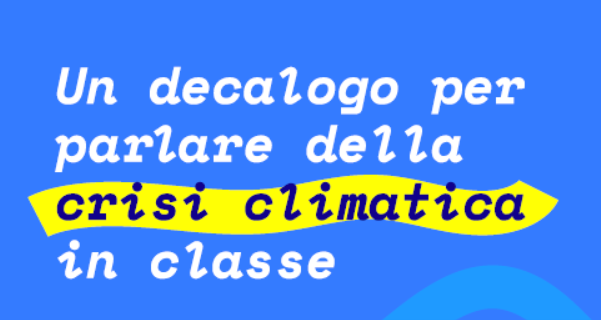 Parlare di crisi climatica in classe