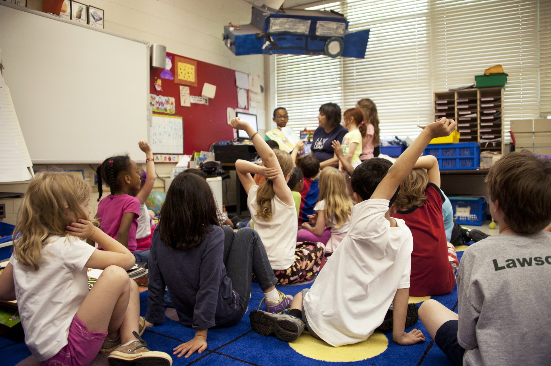 Children stand up